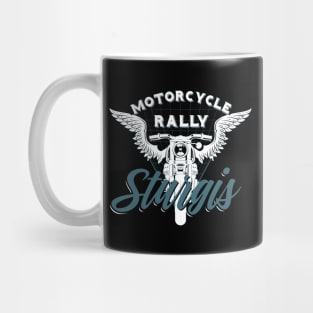 Sturgis Motorcycle Rall South Dakota - white and blue Mug